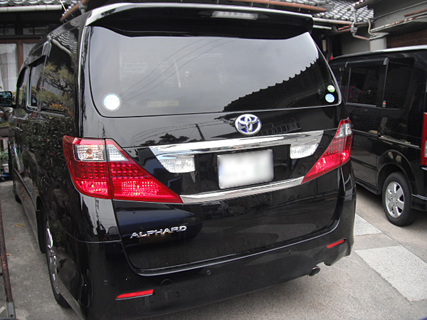 バックドアガラス等の交換・修理：トヨタ　アルファード　ANH20