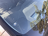 トヨタ プリウス ZVW5 A 地域:豊中市 個人 飛び石によるフロントガラスにひび割れの修理